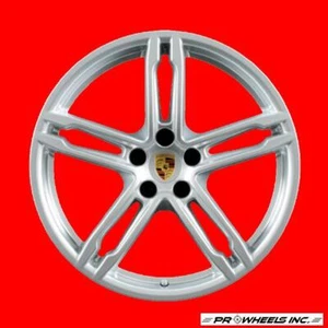 PORSCHE MACAN 2015-2018 19X9 HYPER SILVER FACTORY OEM REAR WHEEL RIM 67525 - Picture 1 of 1