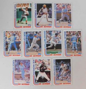 1982 TOPPS BASEBALL 10 CARD LOT IN ACTION NO DUPES (Lot #D21) - Bild 1 von 5