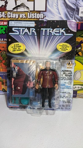 1996 Playmates Star Trek The Next Generation Admiral William T. Riker Figure Cover
