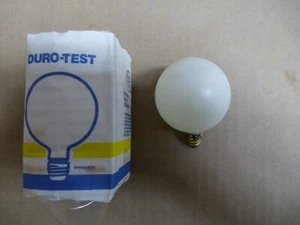 6 Pack of 25 Watt G16.5 Durotest Globe Vanity Decorative Long Life Light Bulbs - Picture 1 of 4