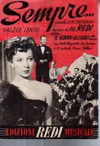 @SC6 SEMPRE...IL VEDOVO ALLEGRO Spartito partitura CHERUBINI REDI - Imagen 1 de 1