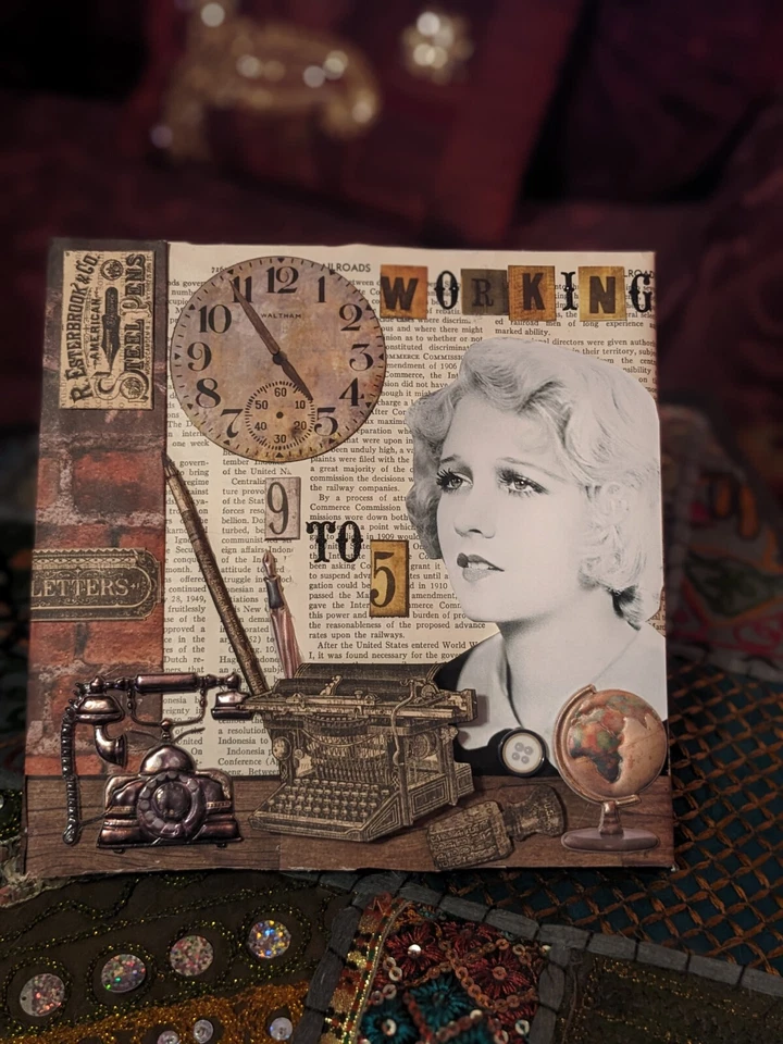 Medios mixtos ROBLE arte feminismo 9 a cinco clase trabajadora años 40 Primera Guerra Mundial Secretaría Oficina Foto 1 de 1