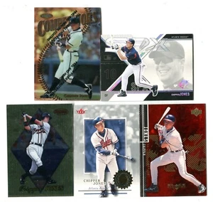 Chipper Jones 5 Card Baseball Trading Card Lot HOF ATLANTA BRAVES (LOT 41) - Picture 1 of 1