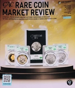 Guía de precios de revisión del mercado de monedas raras CAC agosto septiembre octubre 2024 NUEVO - Imagen 1 de 1
