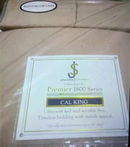 Jennifer Stewart Deluxe Sheet Set Home Beautiful Colors Gift King Sizes Pillowca - Picture 1 of 23