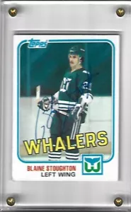 RARE 1981 TOPPS #86 BLAINE STOUGHTON AUTOGRAPHED CARD MINT !!!!! - Picture 1 of 1