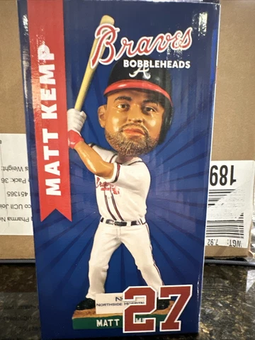 Matt Kemp Atlanta Braves Bobblehead 2017 Inaugural Season Cover