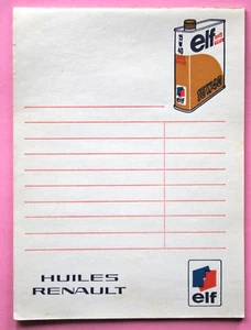 CARNET ELF HUILES RENAULT - Imagen 1 de 1