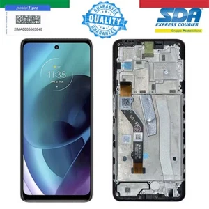 LCD SCHERMO DISPLAY VETRO COMPLETO DI FRAME PER MOTOROLA G51 5G XT 2171 - Imagen 1 de 1