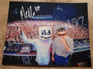 Marshmello signed auto 11x14 Photo EDM DJ CHRIS COMSTOCK Proof - Picture 1 of 6