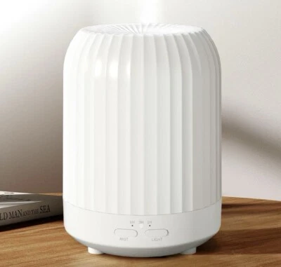 250ml Ultrasonic Essential Oil Diffuser - Multicolour LED Lights with Timer - Image 1 of 4