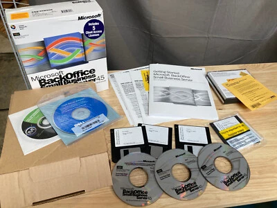 Microsoft BackOffice Small Business Server 4.5 Exchange SQL Big Box Software - Image 1 of 4
