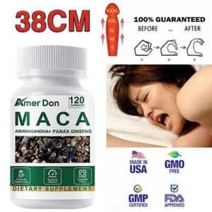 Maca Root 10000mg, Ashwagandha,Panax Ginseng Extract Male Enhancing 120 Capsules - Picture 1 of 8