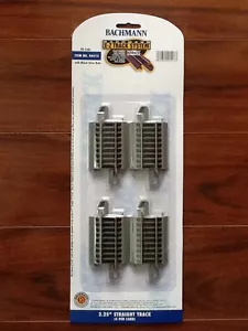 BACHMANN 1/87 HO E-Z TRACK N/S 2.25" STRAIGHT TRACK 4 PACK ITEM # 44513 F/S - Picture 1 of 1