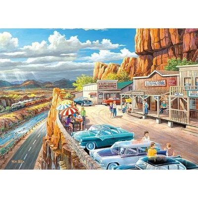 Ravensburger Scenic Overlook 500 大件格式拼图完整成人儿童 — 第 1/4 张图片