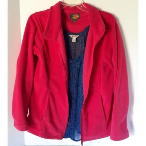 Bass Pro Damen - L Hot Pink Fleece Full Zip & Strapped Tank Button Down Sheer - M - Bild 1 von 18