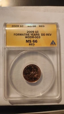 2009 penny ms66 formative years DD rev WDDR-003 MS 66 RED - Image 1 of 2
