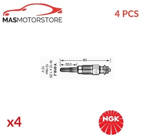 ENGINE GLOW PLUGS NGK 6285 4PCS A FOR FSO POLONEZ II 1.9 D 1.9L 51KW - Picture 1 of 5