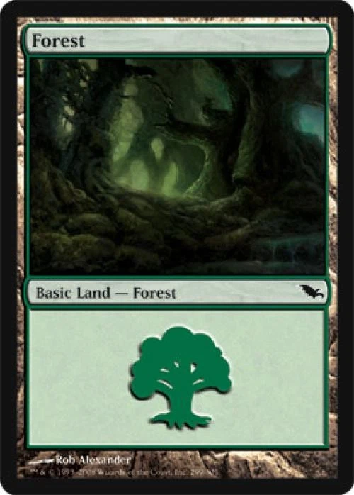 Forest (299) -Foil Light Play MTG Shadowmoor - Image 1 of 1