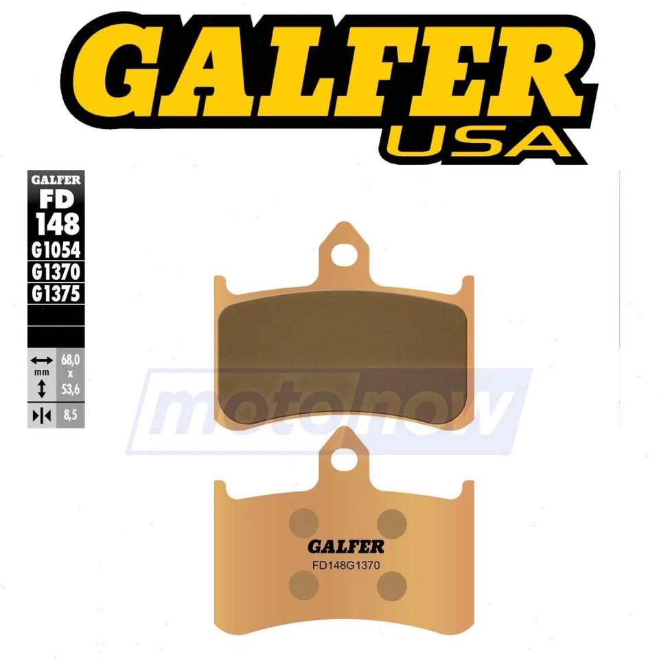 Galfer Brakes Front 1370 HH Sintered Brake Pads for 2002-2007 Honda CB900F xc - Изображение 1 из 4