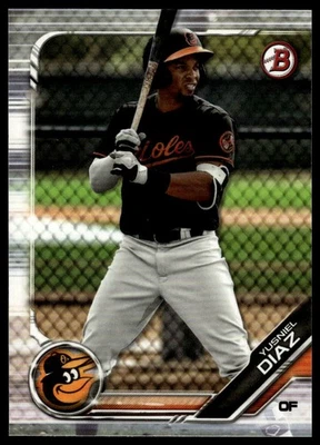 2019 Bowman Yusniel Diaz #BP-109 Prospects - Image 1 of 2