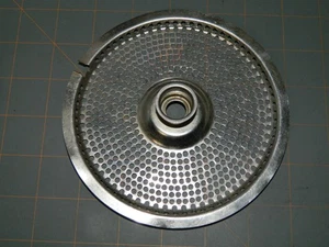 Vintage Sunbeam Mixmaster Juicer White Milk Glass Bowl metal Strainer FREE SHIP - Picture 1 of 3
