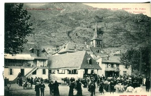 España Bosost - El Paseo La Promenade PPC EE. UU. AEF Cubierta Postal Express Willoughby - Imagen 1 de 3