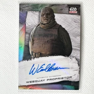 2022 Topps Chrome Star Wars Galaxy Weequay Proprietor W. Earl Brown Autograph - Picture 1 of 5