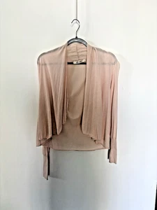Reiss open front cardigan pink women's sz XS See All Photos - Picture 1 of 8