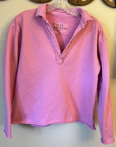 Frank & Eileen Popover Henley Patrick Pequeño Rosa Triple Vellón Cuello en V LAB510TF - Imagen 1 de 4