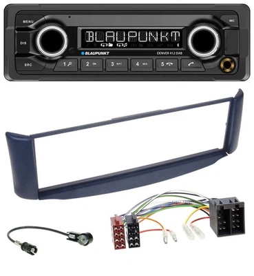 Blaupunkt Bluetooth DAB MP3 USB Autoradio für Smart ForTwo 450 blau ohne Metalls - Bild 1 von 4