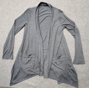 Ella Moss Women's Gray Cardigan Sweater Size M Oversized Pockets - Picture 1 of 5