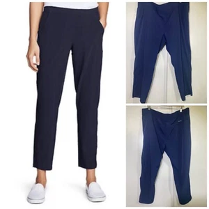 Eddie Bauer Women’s Traveler Ankle Pants Navy Blue Pull-on Size XXL - Picture 1 of 8