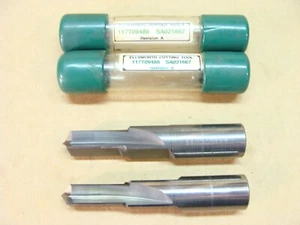 NEW lot of 2 Ellsworth 15mm solid carbide straight drill 0.750" shank - Picture 1 of 9
