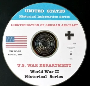 WWII U.S. War Department German Aircraft Recognition Manual PDF Pages on DVD - Picture 1 of 12