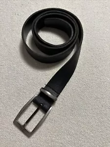 M&S Black Genuine Leather Belt. Made In England. Size 84-89cm, 33-35” - Picture 1 of 12
