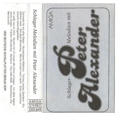 Peter Alexander - Musikkassette - Schlager & Melodien - 1982 - DDR AMIGA 055 949 - Bild 1 von 4