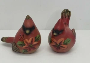 Vintage Pair Of Wooden Cardinals. Free Domestic Shipping - Picture 1 of 5