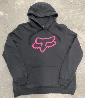 Y2K Fox Racing Hoodie Sweatshirt Black/Pink Men’s M Women’s XL Jessie Pinkman - Image 1 of 4