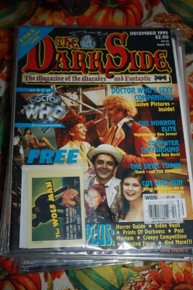 THE DARK SIDE - #52 - DEC 1995 IS IN NEAR MINT WITH THE WOLF MAN CARD! RARE! - Image 1 of 1