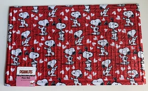Peanuts Snoopy Valentines Outdoor Rubber Door Mat Rug 18X30” Red Hearts NEW - Picture 1 of 14