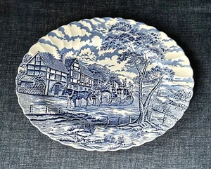 Myott Staffordshire Blue Royal Mail Oval Serving Platter 14 3/8” - Picture 1 of 2