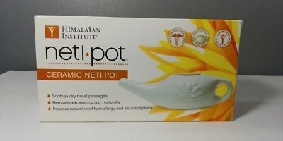 NEW HIMALAYAN INSTITUTE CERAMIC NETI POT  - Image 1 of 3