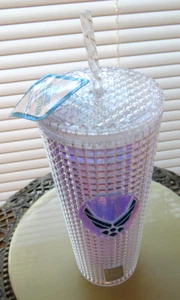 AIR FORCE Kunststoff Becher Nieten Kaltbecher mit Strohhalm (24 oz) SPOONTQUES - Bild 1 von 5
