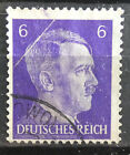 Timbre Allemagne 1941 Hitler 6 pf avec défaut d'impression
