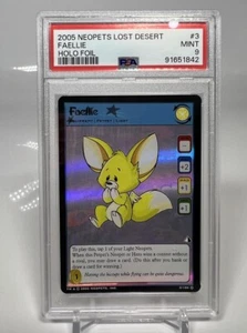 Neopets Juego de Cartas Coleccionables Faellie Holo Lost Desert 3/100 PSA 9 Calificado - Imagen 1 de 2