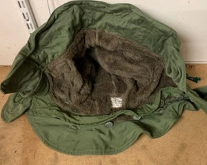 Britische Armee mittlere Parka Kapuzen, echter Vintage 1950er Jahre - Bild 1 von 3