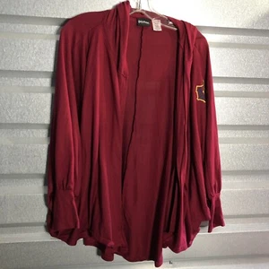 harry potter hogwarts cardigan xl cape rot kapuze vorne offen extra groß s19 - Bild 1 von 12