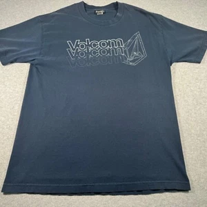 Vintage Volcom Shirt Adult Medium Navy Blue Outerware Skate Surf Snowboard Mens - Picture 1 of 7