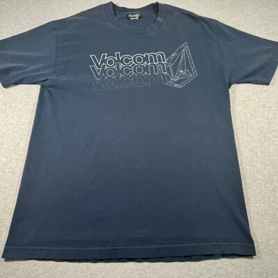 Vintage Volcom Shirt Adult Medium Navy Blue Outerware Skate Surf Snowboard Mens - Image 1 of 4